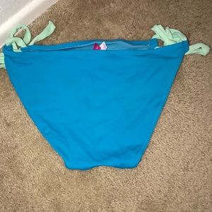 Medium blue and mint green swim bottom